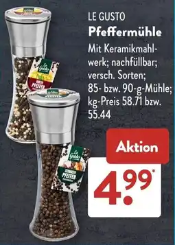 Aldi Süd LE GUSTO Pfeffermühle Angebot