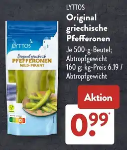 Aldi Süd LYTTOS Original griechische Pfefferonen Angebot