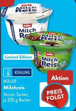 Aldi Süd MÜLLER Milchreis Angebot