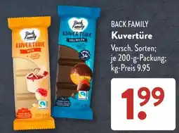 Aldi Süd Back Family Kuvertüre Angebot