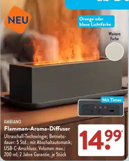 Aldi Süd AMBIAINO Flammen-Aroma-Diffuser Angebot