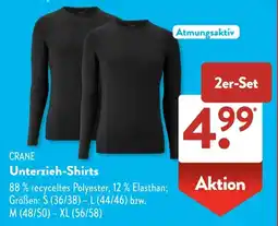 Aldi Süd CRANE Unterzieh-Shirts Angebot