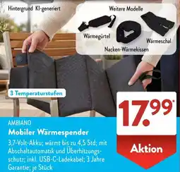 Aldi Süd AMBIANO Mobiler Wärmespender Angebot