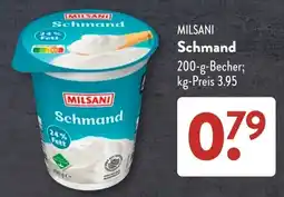 Aldi Süd MILSANI Schmand Angebot