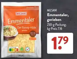 Aldi Süd MILSANI Emmentaler, gerieben Angebot