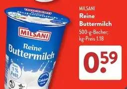 Aldi Süd MILSANI Reine Buttermilch Angebot
