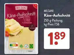 Aldi Süd MILSANI Käse-Aufschnitt Angebot