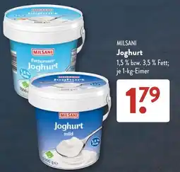 Aldi Süd MILSANI Joghurt Angebot