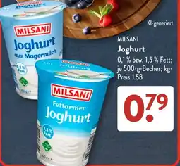 Aldi Süd MILSANI Joghurt Angebot