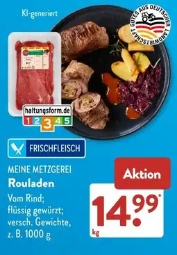 Aldi Süd MEINE METZGEREI Rouladen Angebot