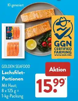 Aldi Süd GOLDEN SEAFOOD Lachsfilet-Portionen Angebot
