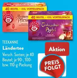Aldi Süd TEEKANNE Ländertee Angebot
