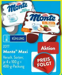 Aldi Süd ZOTT Monte Maxi Angebot