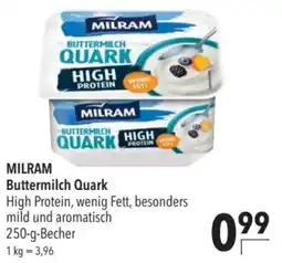 CITTI Markt MILRAM Buttermilch Quark High Protein Angebot