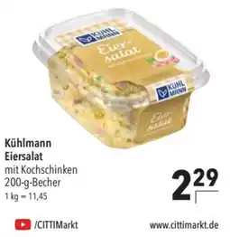 CITTI Markt Kühlmann Eiersalat mit Kochschinken Angebot
