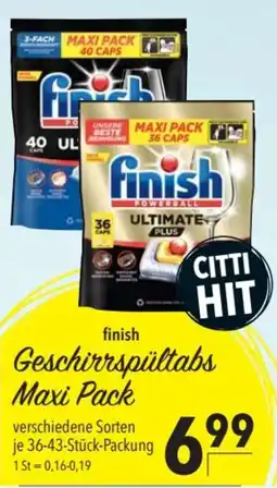CITTI Markt finish Geschirrspültabs Maxi Pack Angebot