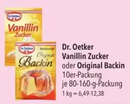 CITTI Markt Dr. Oetker Vanillin Zucker oder Original Backin Angebot