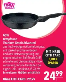 CITTI Markt GSW Bratpfanne Titanium Granit Advanced Angebot