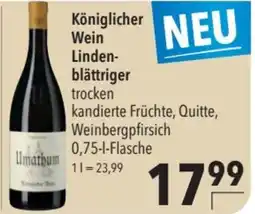 CITTI Markt Königlicher Wein Lindenblättriger trocken Angebot