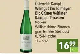 CITTI Markt Weingut Bründlmayer Bio Grüner Veltliner Kamptal Terrassen Angebot