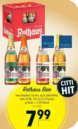 CITTI Markt Rothaus Bier Angebot