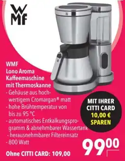 CITTI Markt WMF Lono Aroma Kaffeemaschine Angebot