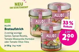 Biomarkt ALLOS Brotaufstrich Angebot