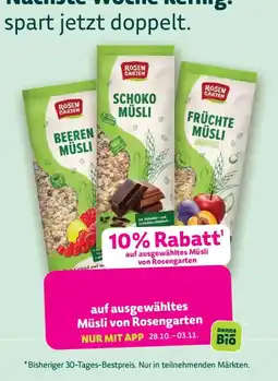 Biomarkt Rosengarten Müsli Angebot