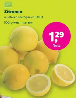 Biomarkt Zitronen Angebot