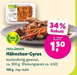 Biomarkt Freiländer Hähnchen-Gyros Angebot