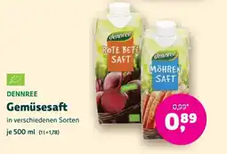 Biomarkt DENNREE Gemüsesaft Angebot