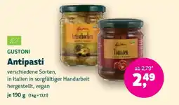Biomarkt GUSTONI Antipasti Angebot