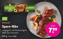 Biomarkt BIOLUST Spare-Ribs Angebot