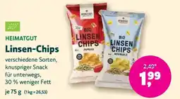 Biomarkt HEIMATGUT Linsen-Chips Angebot