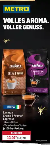 METRO Lavazza Crema E Aroma/Espresso Angebot