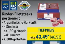 METRO Rinder-Filetsteaks portioniert Angebot
