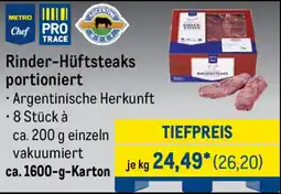 METRO Rinder-Hüftsteaks portioniert Angebot