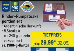 METRO Rinder-Rumpsteaks portioniert Angebot