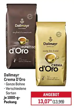 METRO Dallmayr Crema D'Oro Angebot