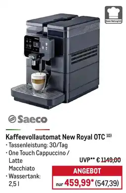 METRO Saeco Kaffeevollautomat New Royal OTC Angebot