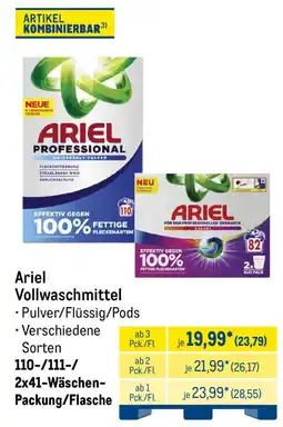 METRO Ariel Vollwaschmittel Angebot