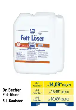 METRO Dr. Becher Fettlöser Angebot