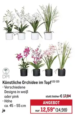 METRO DPI Künstliche Orchidee im Topf Angebot