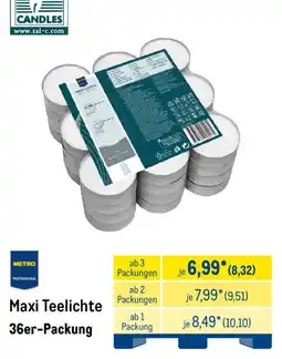 METRO Maxi Teelichte Angebot