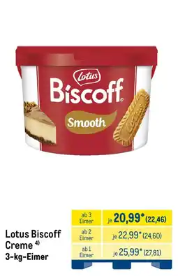 METRO Lotus Biscoff Creme Angebot