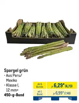 METRO Spargel grün Angebot