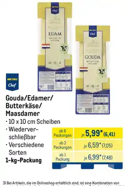 METRO Gouda/Edamer/Butterkäse/Maasdamers Angebot