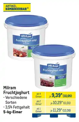 METRO Milram Fruchtjoghurt Angebot