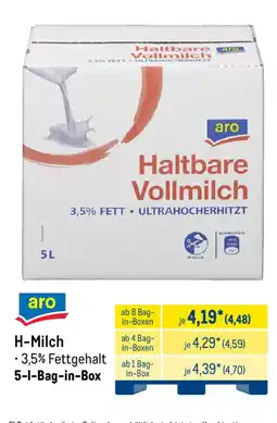 METRO aro H-Milch Angebot