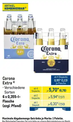 METRO Corona Extra Angebot